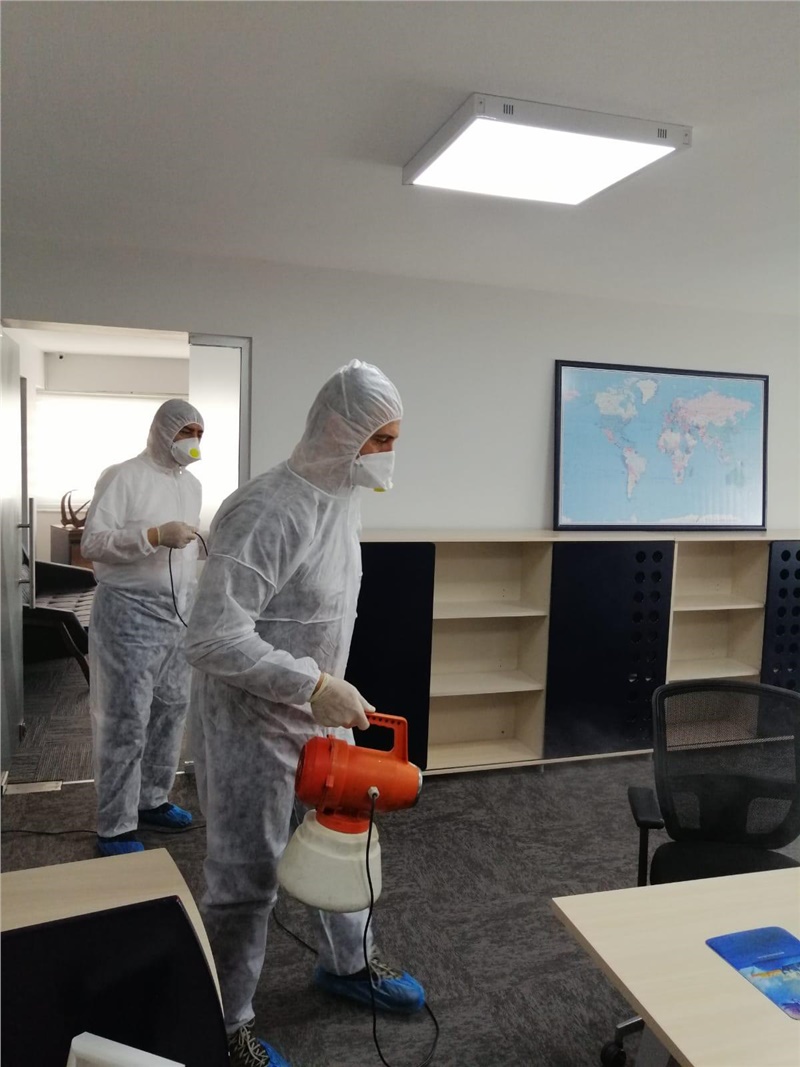 OFİSLERİMİZ DEZENFEKTE EDİLDİ